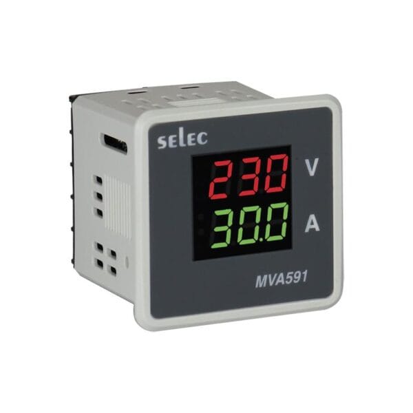 SELEC MVA591-80A-230V Volt-Amp meter